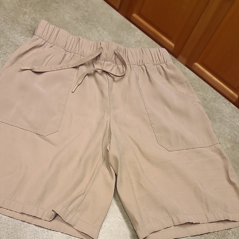 Stylus Tan Drawstring Shorts